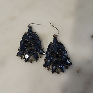 Blue Chandelier Earrings